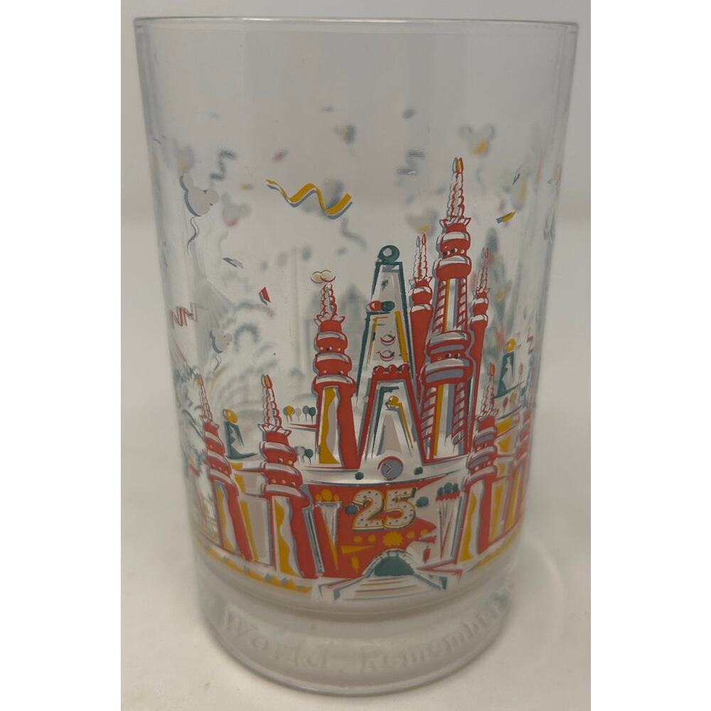 Disney World Cinderella 25th Anniversary Remember the Magic Glass‎ 1996